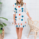 Maggie Oaks Bryson Dotty Mini Dress