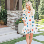 Maggie Oaks Bryson Dotty Mini Dress