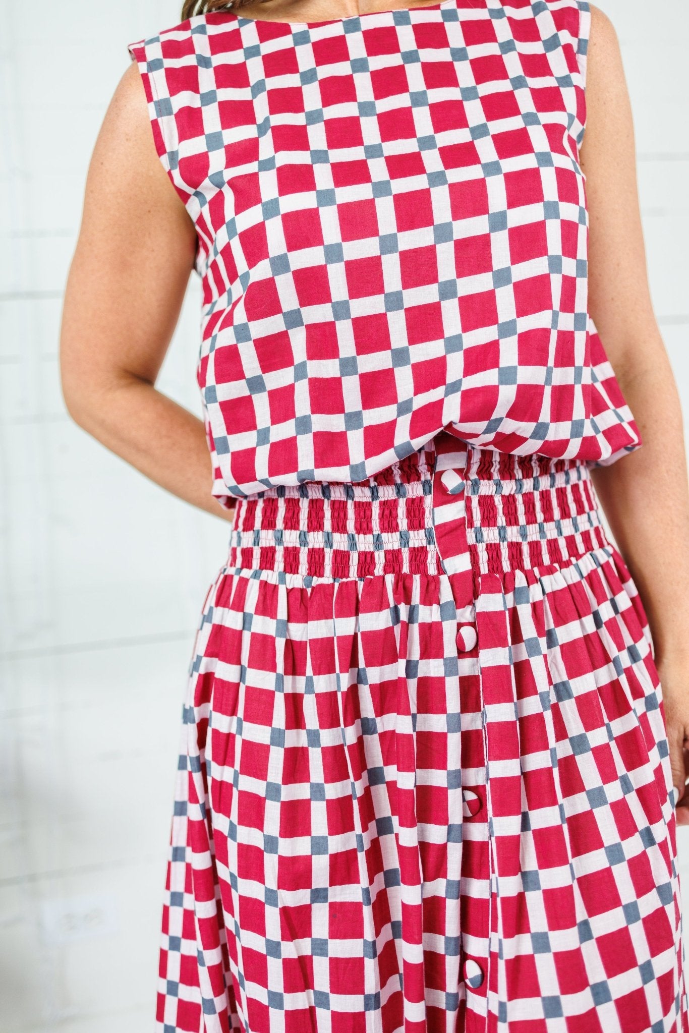 Maggie Oaks Ellie Alabama Smocked Waist Skirt