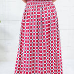 Maggie Oaks Ellie Alabama Smocked Waist Skirt
