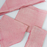 Maggie Oaks Mary Pink Stripe Cloth Napkin - A3 Accessories - miscellanous - Clover + Bee