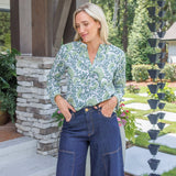 Maggie Oaks Melanie Green Vine Top