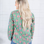 Maggie Oaks Mia Stripes + Floral Top