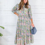 Maggie Oaks Shannon Abstract Maxi Dress