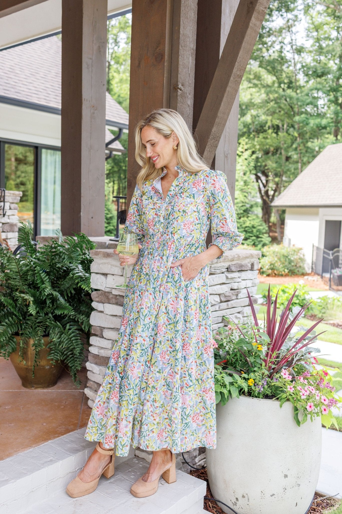 Maggie Oaks Shannon Abstract Maxi Dress