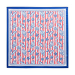 Maine Red, White + Blue Silky Scarf - A3 Accessories - miscellanous - Clover + Bee