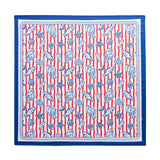 Maine Red, White + Blue Silky Scarf - A3 Accessories - miscellanous - Clover + Bee