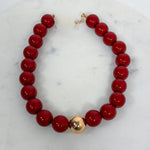 Marjorie Game Day Gumball Beaded Necklace