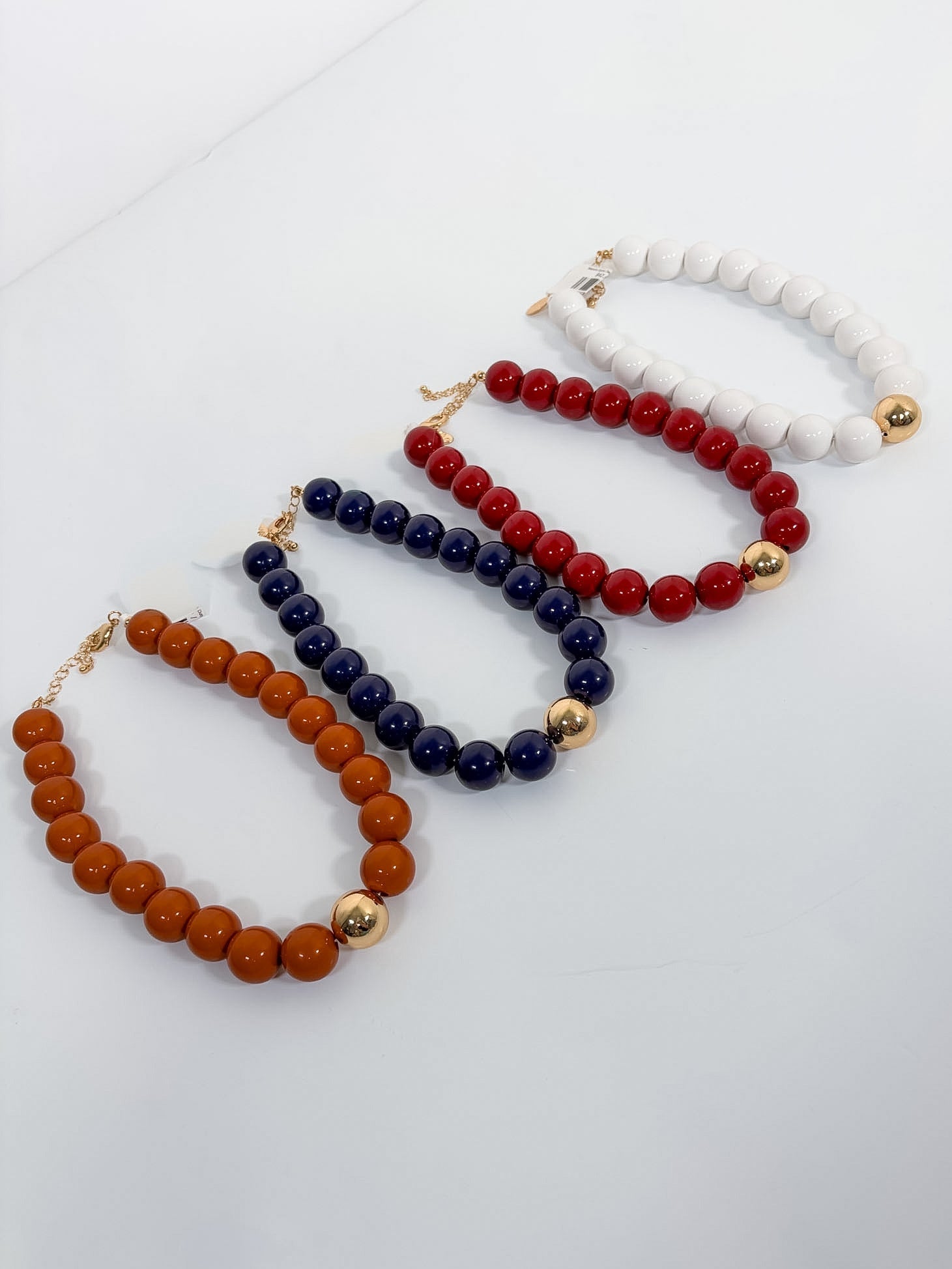 Marjorie Game Day Gumball Beaded Necklace