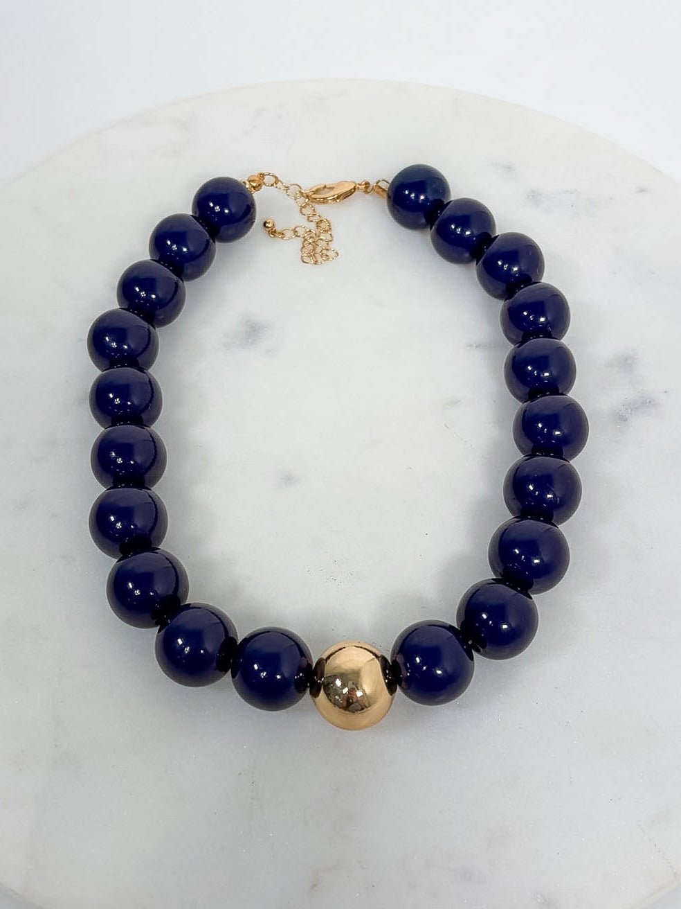 Marjorie Game Day Gumball Beaded Necklace