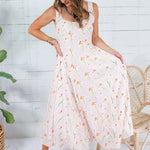 Marlow Light Pink Flower Fields Maxi Dress TCEC
