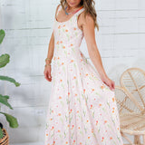 Marlow Light Pink Flower Fields Maxi Dress TCEC