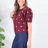 Marshall Burgundy + Rose Dots Sweater Entro