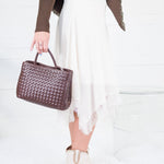 Martha Ivory + Lace Asymmetrical Slip Skirt Lucy Paris
