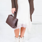 Martha Ivory + Lace Asymmetrical Slip Skirt Lucy Paris