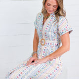 Mary Lou French Cottage Floral Maxi Dress Karlie