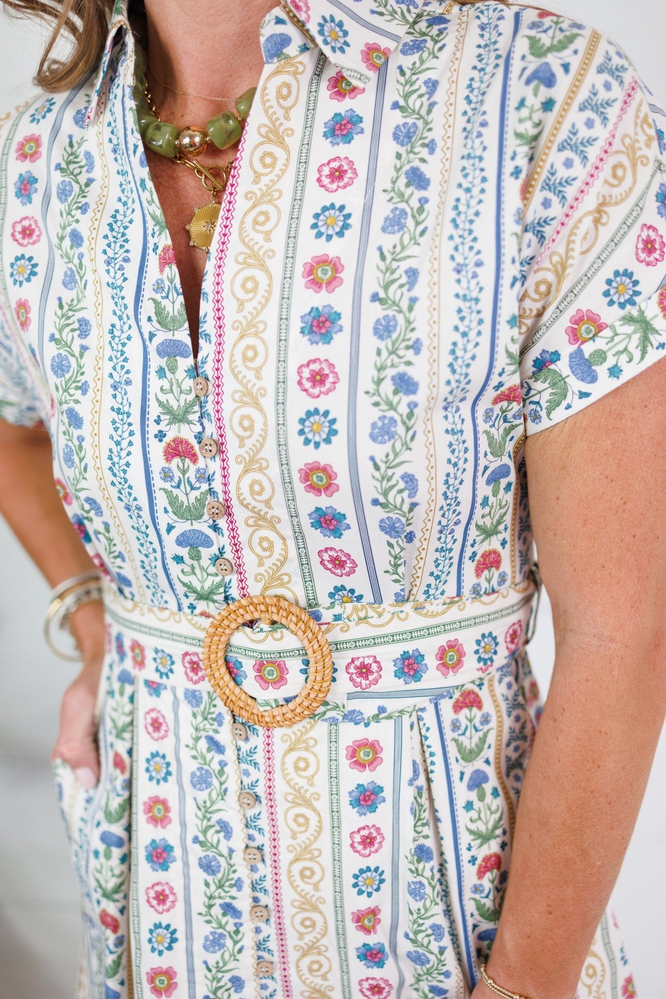 Mary Lou French Cottage Floral Maxi Dress Karlie