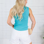 Mateo Mint Sleeveless Tank Sweater Molly Bracken