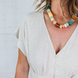 Mathilda Camel Linen Maxi Dress Molly Bracken