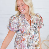 Mavalene Cream Floral Eyelet Maxi Dress