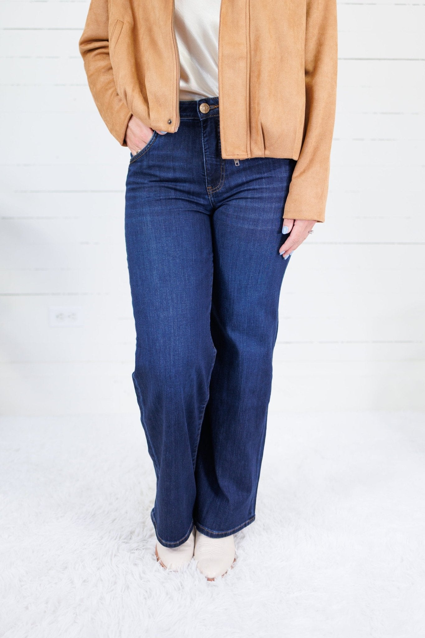 Maya Angelically Wide Leg Jeans Kut
