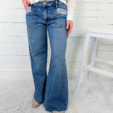 Maya Success Porkchop Pocket Wide Leg Jean KUT