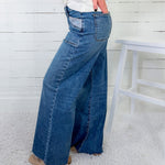Maya Success Porkchop Pocket Wide Leg Jean KUT