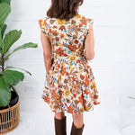 McDowell  Fall Floral Mini Dress Entro