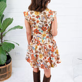 McDowell  Fall Floral Mini Dress Entro