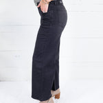 Meg Definitely Black Wide Leg Jean Kut