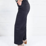 Meg Definitely Black Wide Leg Jean Kut