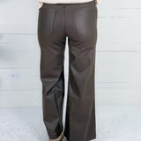Meg Toffee Coated Wide Leg Denim Kut