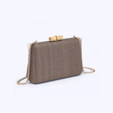Melina Mocha Brown + Bamboo Clasp Clutch - A4 Accessories - Handbags - Clover + Bee