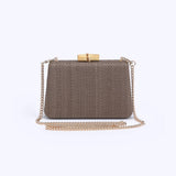 Melina Mocha Brown + Bamboo Clasp Clutch - A4 Accessories - Handbags - Clover + Bee