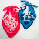 Melvin Polka Dot Print Square Scarf