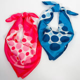Melvin Polka Dot Print Square Scarf