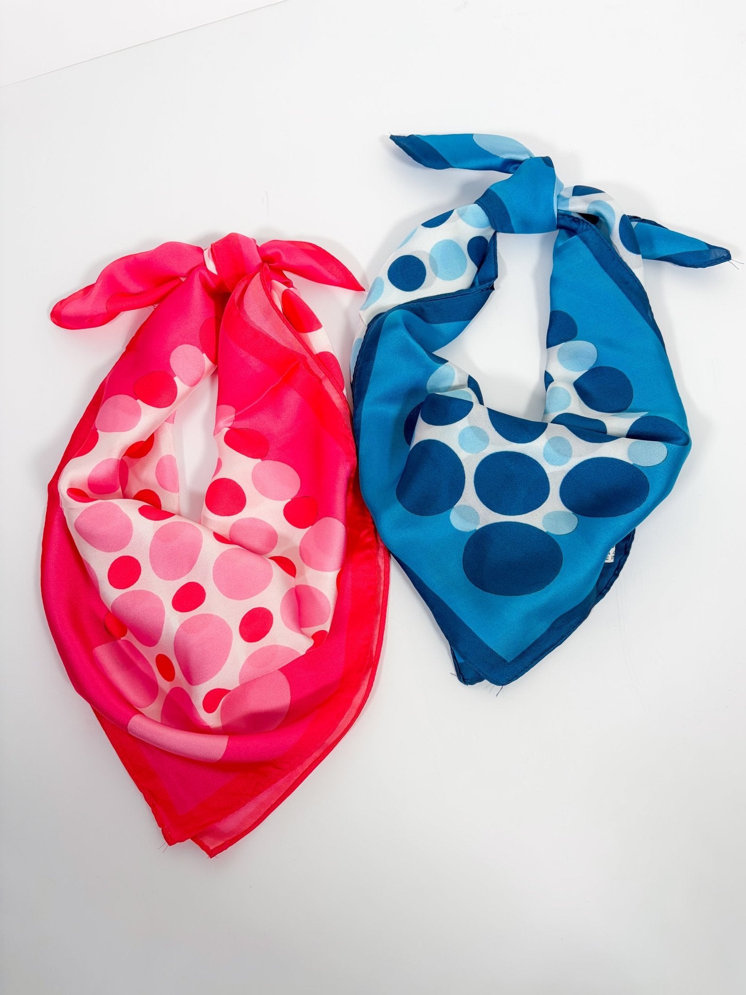 Melvin Polka Dot Print Square Scarf