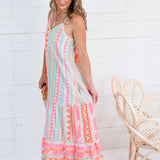 Michael Neon Aztec Maxi Dress Elan