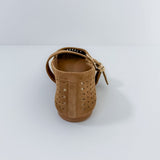Mikel Brown Perforated Suede Mary Janes