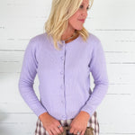 Milton Lavender Cardigan Lucy Paris