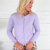 Milton Lavender Cardigan Lucy Paris