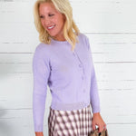 Milton Lavender Cardigan Lucy Paris