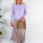 Milton Lavender Cardigan Lucy Paris