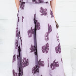 Mimi Grape Floral Palazzo Pants Glam