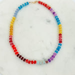 Mixed Natural Stone Beaded Necklace - A3 Accessories - Jewelry - Clover + Bee