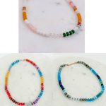 Mixed Natural Stone Beaded Necklace - A3 Accessories - Jewelry - Clover + Bee