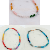 Mixed Natural Stone Beaded Necklace - A3 Accessories - Jewelry - Clover + Bee