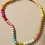Mixed Natural Stone Beaded Necklace - A3 Accessories - Jewelry - Clover + Bee