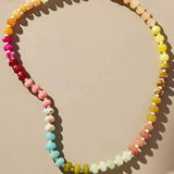 Mixed Natural Stone Beaded Necklace - A3 Accessories - Jewelry - Clover + Bee
