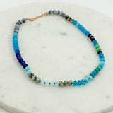 Mixed Natural Stone Beaded Necklace - A3 Accessories - Jewelry - Clover + Bee